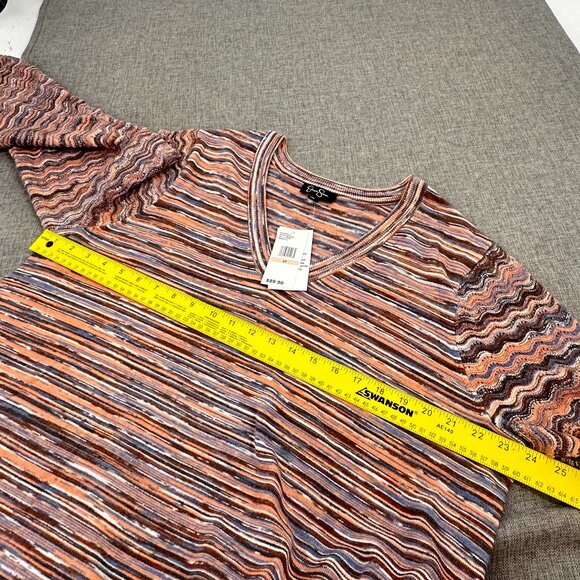 NEW Jessica Simpson Long Sleeve Top Striped Multicolor Flare Wide Sleeves 2X $89 - Picture 12 of 15